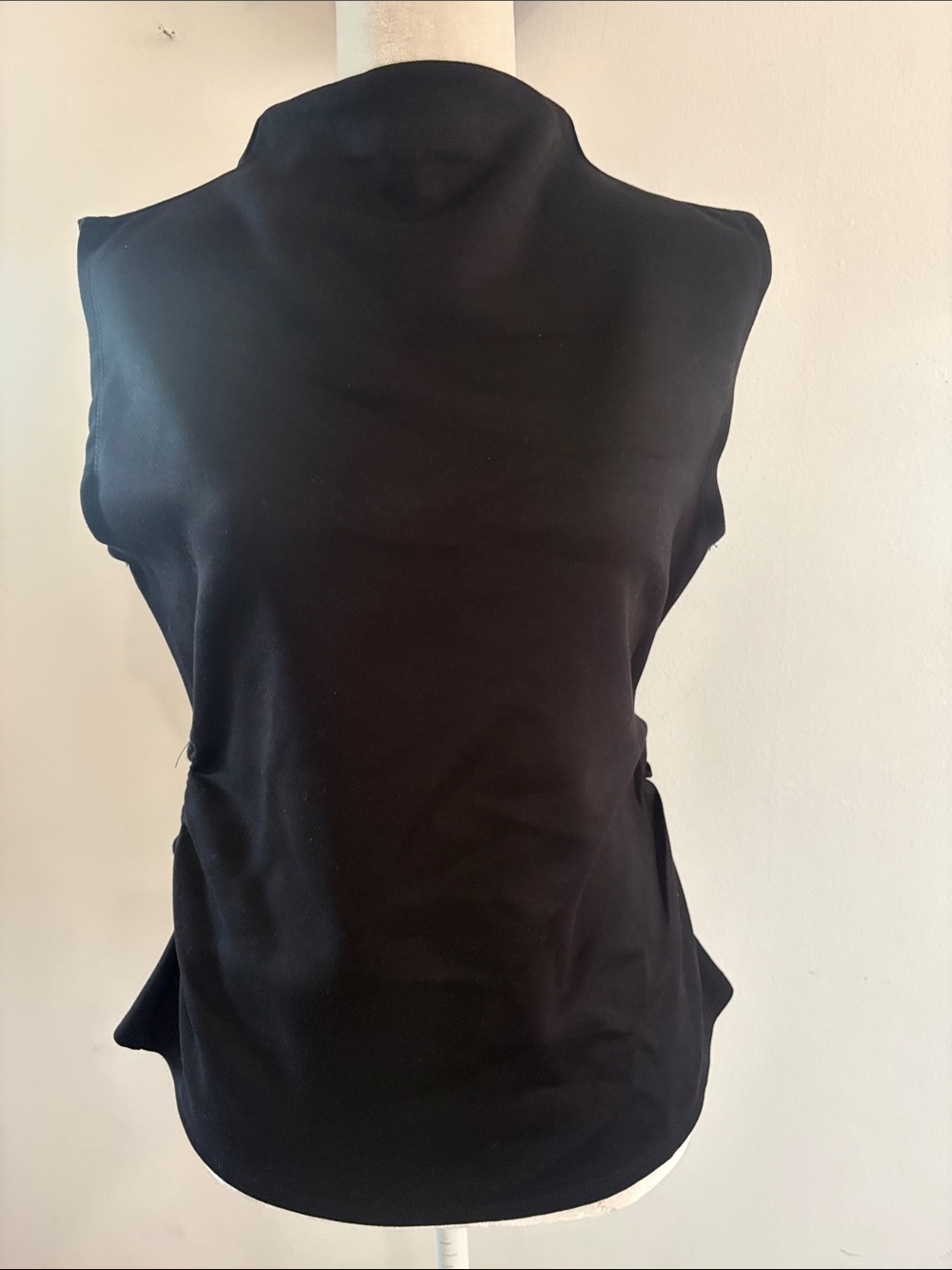 NWT TRUTH By Republic Black Sleeveless Turtleneck Top Lsz